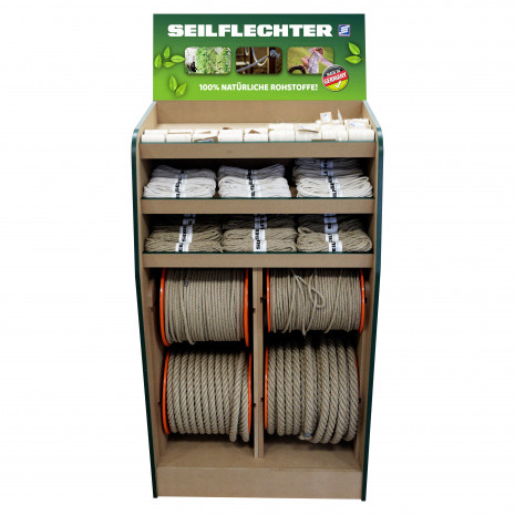 Seilflechter, natural rope display 