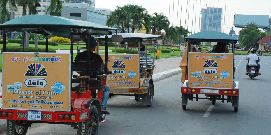 Craftsmen in Cambodia also appreciate German-produced quality.
