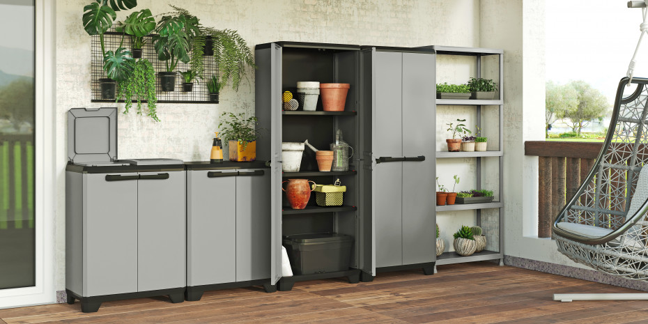 Keter, cupboards, shelves, storage solutions
