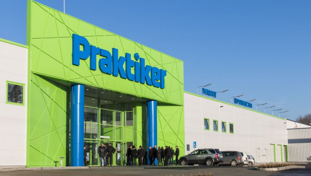 From blue/yellow to blue/green: This is what Praktiker now looks like in Bulgaria.