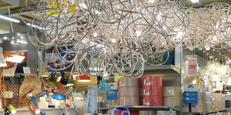 Luminaires, lamps, retail trade
