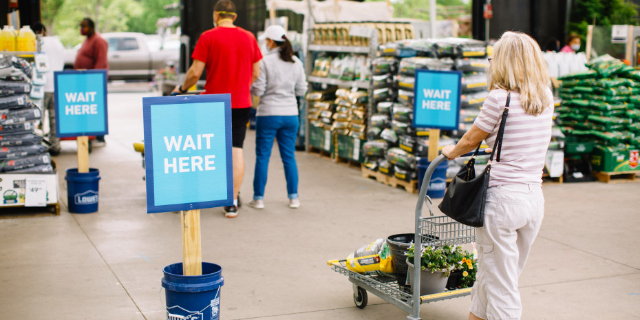 Lowe's store, shopping rules, Covid-19
